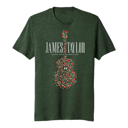 2025 Flower Guitar Tour T-Shirt [Heather Forest Green